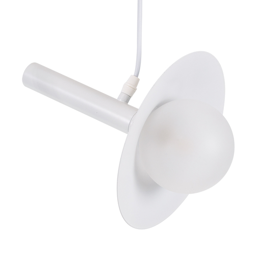 GLOBOSTAR® CELEST 00790 Μοντέρνο Κρεμαστό Φωτιστικό Οροφής με Ντουί 1 x G9 AC 220-240V IP20 - Λευκό - Μ20 x Π20 x Υ26.5cm