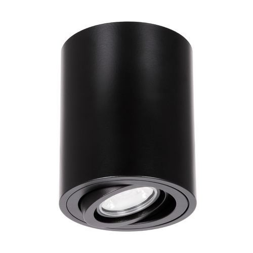 kelvo® AKIRA 60617 Κινούμενο Φωτιστικό Downlight Σποτ για Λάμπα MR16 με Ντουί 1 x GU10 AC 220-240V IP44 - Μαύρο Ματ - Μ8 x Π8 x Υ10cm