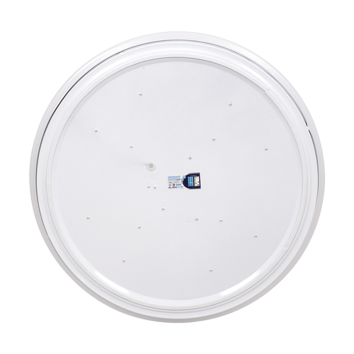 GLOBOSTAR® AVA 61017 Μοντέρνο Φωτιστικό Οροφής LED 76W 7600lm 120° AC 220-240V IP20 Ρυθμιζόμενο Λευκό CCT με Χειριστήριο από 2700K έως 6000K Dimmable - Lumileds SMD Chip - Λευκό Ματ - Μ48 x Π48 x Υ6.5cm - 3 Χρόνια Εγγύηση