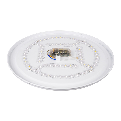 GLOBOSTAR® AVA 61017 Μοντέρνο Φωτιστικό Οροφής LED 76W 7600lm 120° AC 220-240V IP20 Ρυθμιζόμενο Λευκό CCT με Χειριστήριο από 2700K έως 6000K Dimmable - Lumileds SMD Chip - Λευκό Ματ - Μ48 x Π48 x Υ6.5cm - 3 Χρόνια Εγγύηση