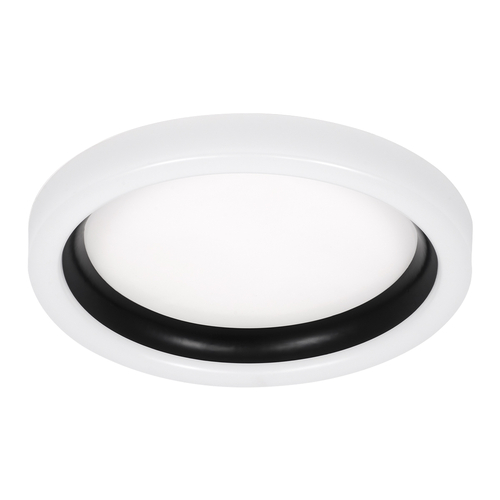 GLOBOSTAR® ARIANA 61034 Μοντέρνο Φωτιστικό Οροφής LED 55W 6376lm 120° AC 220-240V IP20 Ρυθμιζόμενο Λευκό CCT με Χειριστήριο από 2700K έως 6000K Dimmable - Lumileds SMD Chip - Λευκό Ματ & Μαύρο Ματ - Μ48 x Π48 x Υ9cm - 3 Χρόνια Εγγύηση