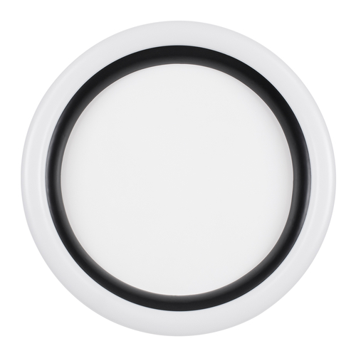 GLOBOSTAR® ARIANA 61034 Μοντέρνο Φωτιστικό Οροφής LED 55W 6376lm 120° AC 220-240V IP20 Ρυθμιζόμενο Λευκό CCT με Χειριστήριο από 2700K έως 6000K Dimmable - Lumileds SMD Chip - Λευκό Ματ & Μαύρο Ματ - Μ48 x Π48 x Υ9cm - 3 Χρόνια Εγγύηση