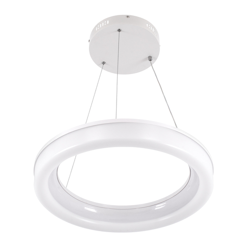 GLOBOSTAR® ARIANA 61038 Μοντέρνο Κρεμαστό Φωτιστικό Οροφής LED 55W 6376lm 120° AC 220-240V IP20 Ρυθμιζόμενο Λευκό CCT με Χειριστήριο από 2700K έως 6000K Dimmable - Lumileds SMD Chip - Λευκό Ματ - Μ48 x Π48 x Υ6.5cm - 3 Χρόνια Εγγύηση
