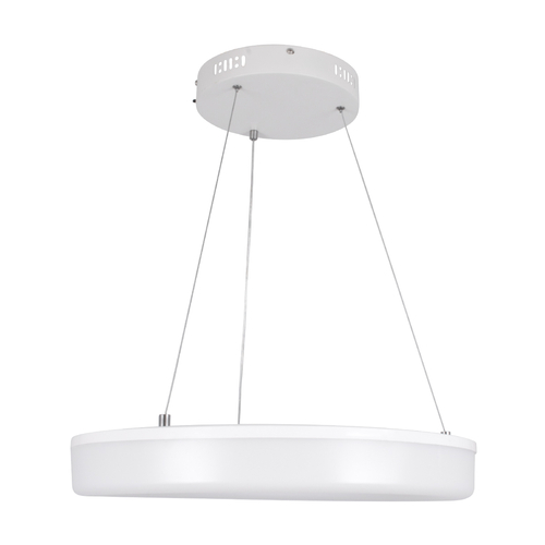 GLOBOSTAR® ARIANA 61038 Μοντέρνο Κρεμαστό Φωτιστικό Οροφής LED 55W 6376lm 120° AC 220-240V IP20 Ρυθμιζόμενο Λευκό CCT με Χειριστήριο από 2700K έως 6000K Dimmable - Lumileds SMD Chip - Λευκό Ματ - Μ48 x Π48 x Υ6.5cm - 3 Χρόνια Εγγύηση