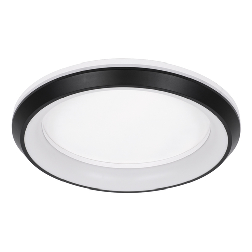 GLOBOSTAR® MELINA 61040 Μοντέρνο Φωτιστικό Οροφής LED 55W 6376lm 120° AC 220-240V IP20 Ρυθμιζόμενο Λευκό CCT με Χειριστήριο από 2700K έως 6000K Dimmable - Lumileds SMD Chip - Μαύρο Ματ - Μ48 x Π48 x Υ9cm - 3 Χρόνια Εγγύηση