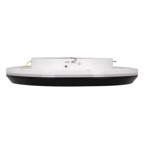 GLOBOSTAR® MELINA 61040 Μοντέρνο Φωτιστικό Οροφής LED 55W 6376lm 120° AC 220-240V IP20 Ρυθμιζόμενο Λευκό CCT με Χειριστήριο από 2700K έως 6000K Dimmable - Lumileds SMD Chip - Μαύρο Ματ - Μ48 x Π48 x Υ9cm - 3 Χρόνια Εγγύηση