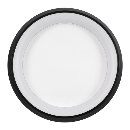 GLOBOSTAR® MELINA 61040 Μοντέρνο Φωτιστικό Οροφής LED 55W 6376lm 120° AC 220-240V IP20 Ρυθμιζόμενο Λευκό CCT με Χειριστήριο από 2700K έως 6000K Dimmable - Lumileds SMD Chip - Μαύρο Ματ - Μ48 x Π48 x Υ9cm - 3 Χρόνια Εγγύηση