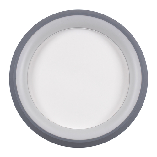 GLOBOSTAR® MELINA 61042 Μοντέρνο Φωτιστικό Οροφής LED 55W 6376lm 120° AC 220-240V IP20 Ρυθμιζόμενο Λευκό CCT με Χειριστήριο από 2700K έως 6000K Dimmable - Lumileds SMD Chip - Γκρι - Μ48 x Π48 x Υ9cm - 3 Χρόνια Εγγύηση