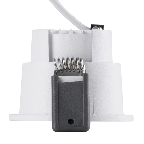GLOBOSTAR® PLUTO-S 60246 Χωνευτό Downlight Σποτ με Honeycomb Anti Glare Reflector LED 7W 910lm 38° AC 220-240V IP20 Φυσικό Λευκό 4500K - Bridgelux COB Chip & TÜV SÜD Driver - Λευκό & Μαύρο Ματ - Μ6.4 x Π6.4 x Υ4.9cm / Q5.5cm - 5 Χρόνια Εγγύηση