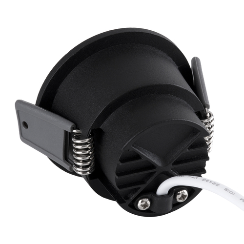 GLOBOSTAR® PLUTO-S 60250 Χωνευτό Downlight Σποτ με Honeycomb Anti Glare Reflector LED 7W 910lm 38° AC 220-240V IP20 Φυσικό Λευκό 4500K - Bridgelux COB Chip & TÜV SÜD Driver - Μαύρο Ματ - Μ6.4 x Π6.4 x Υ4.9cm / Q5.5cm - 5 Χρόνια Εγγύηση