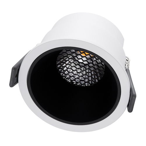 GLOBOSTAR® PLUTO-M 60253 Χωνευτό Downlight Σποτ με Honeycomb Anti Glare Reflector LED 10W 1250lm 38° AC 220-240V IP20 Θερμό Λευκό 2700K - Bridgelux COB Chip & TÜV SÜD Driver - Λευκό & Μαύρο Ματ - Μ8.4 x Π8.4 x Υ5.9cm / Q7.5cm - 5 Χρόνια Εγγύηση