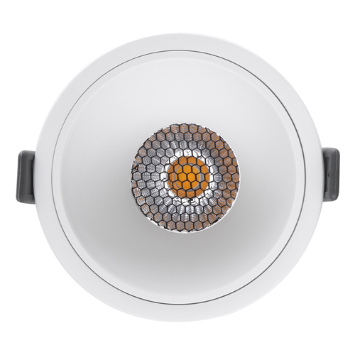 GLOBOSTAR® PLUTO-B 60260 Χωνευτό Downlight Σποτ με Honeycomb Anti Glare Reflector LED 15W 1950lm 38° AC 220-240V IP20 Φυσικό Λευκό 4500K - Bridgelux COB Chip & TÜV SÜD Driver - Λευκό Ματ - Μ10.4 x Π10.4 x Υ6.5cm / Q9.5cm - 5 Χρόνια Εγγύηση