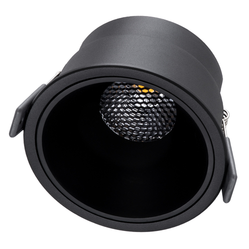 GLOBOSTAR® PLUTO-B 60262 Χωνευτό Downlight Σποτ με Honeycomb Anti Glare Reflector LED 15W 1950lm 38° AC 220-240V IP20 Φυσικό Λευκό 4500K - Bridgelux COB Chip & TÜV SÜD Driver - Μαύρο Ματ - Μ10.4 x Π10.4 x Υ6.5cm / Q9.5cm - 5 Χρόνια Εγγύηση