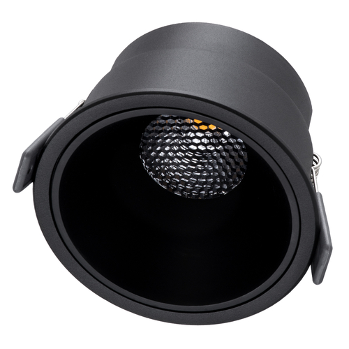 GLOBOSTAR® PLUTO-B 60263 Χωνευτό Downlight Σποτ με Honeycomb Anti Glare Reflector LED 15W 1875lm 38° AC 220-240V IP20 Θερμό Λευκό 2700K - Bridgelux COB Chip & TÜV SÜD Driver - Μαύρο Ματ - Μ10.4 x Π10.4 x Υ6.5cm / Q9.5cm - 5 Χρόνια Εγγύηση