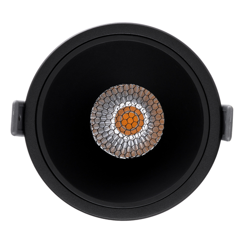 GLOBOSTAR® PLUTO-B 60263 Χωνευτό Downlight Σποτ με Honeycomb Anti Glare Reflector LED 15W 1875lm 38° AC 220-240V IP20 Θερμό Λευκό 2700K - Bridgelux COB Chip & TÜV SÜD Driver - Μαύρο Ματ - Μ10.4 x Π10.4 x Υ6.5cm / Q9.5cm - 5 Χρόνια Εγγύηση