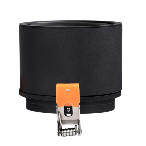 GLOBOSTAR® OMEGA-R 60296 Χωνευτό Κινούμενο Downlight Σποτ LED 12W 1560lm 36° AC 220-240V IP20 Φυσικό Λευκό 4500K - Bridgelux COB Chip & TÜV SÜD Driver - Μαύρο Ματ - Μ10 x Π10 x Υ8.2cm / Q9cm - 5 Χρόνια Εγγύηση