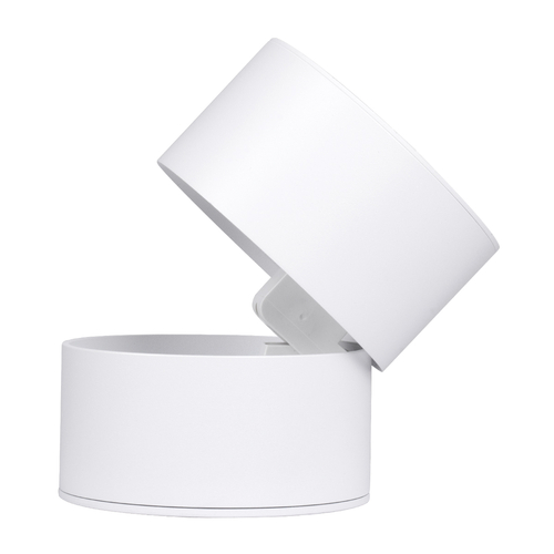 GLOBOSTAR® OMEGA-S 60298 Κινούμενο Downlight Σποτ LED 12W 1560lm 36° AC 220-240V IP20 Φυσικό Λευκό 4500K - Bridgelux COB Chip & TÜV SÜD Driver - Λευκό Ματ - Μ10 x Π10 x Υ10.5cm - 5 Χρόνια Εγγύηση