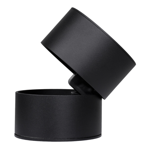 GLOBOSTAR® OMEGA-S 60300 Κινούμενο Downlight Σποτ LED 12W 1560lm 36° AC 220-240V IP20 Φυσικό Λευκό 4500K - Bridgelux COB Chip & TÜV SÜD Driver - Μαύρο Ματ - Μ10 x Π10 x Υ10.5cm - 5 Χρόνια Εγγύηση