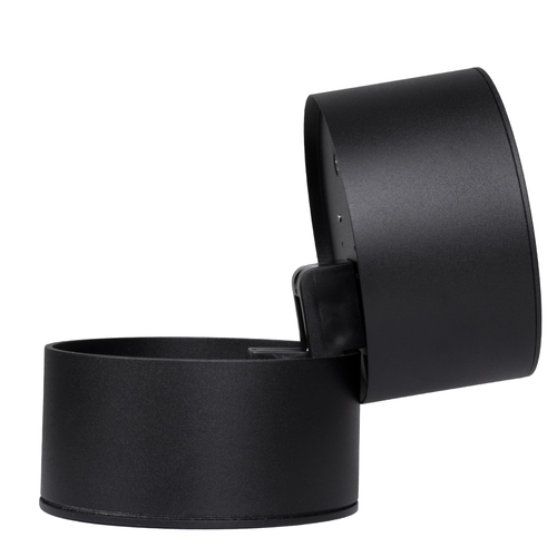 GLOBOSTAR® OMEGA-S 60300 Κινούμενο Downlight Σποτ LED 12W 1560lm 36° AC 220-240V IP20 Φυσικό Λευκό 4500K - Bridgelux COB Chip & TÜV SÜD Driver - Μαύρο Ματ - Μ10 x Π10 x Υ10.5cm - 5 Χρόνια Εγγύηση