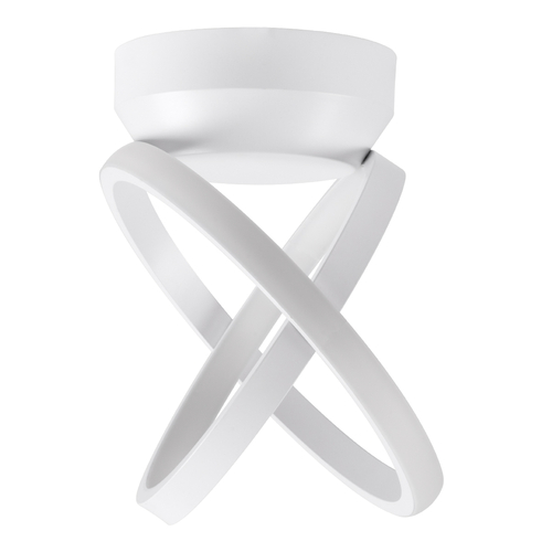 GLOBOSTAR® AMELIA 61053 Μοντέρνο Φωτιστικό Οροφής LED 20W 2400lm 300° AC 220-240V IP20 Ρυθμιζόμενο Λευκό CCT με On/Off 2700K/4500K/6000K - Lumileds SMD Chip - Λευκό Ματ - Μ24.5 x Π16 x Υ25cm - 3 Χρόνια Εγγύηση