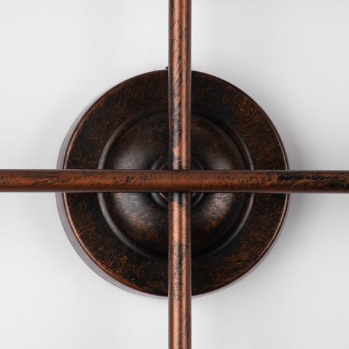 GLOBOSTAR® PIPING 00668 Vintage Φωτιστικό Τοίχου - Απλίκα με Ντουί 12 x E27 AC 220-240V IP20 - Χάλκινο - Μ78.5 x Π9.5 x Υ64cm