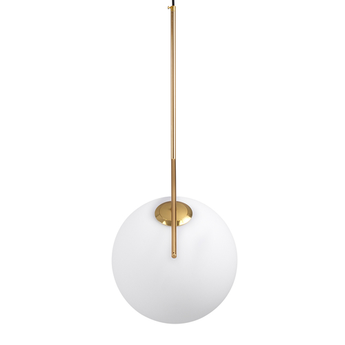 GLOBOSTAR® MONROE 00956 Μοντέρνο Κρεμαστό Φωτιστικό Οροφής με Ντουί 1 x E27 AC 220-240V IP20 - Χρυσό & Λευκό - Μ30 x Π30 x Υ75cm