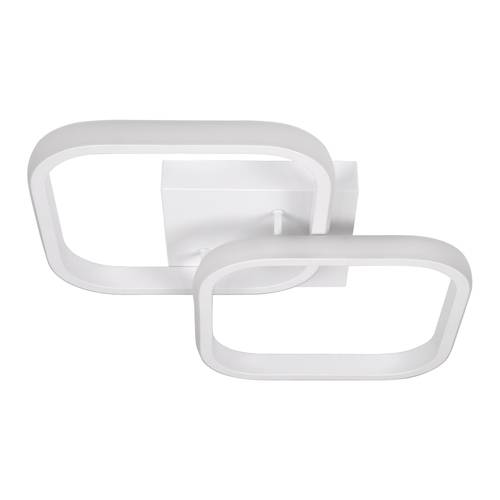 GLOBOSTAR® NORA 61062 Μοντέρνο Φωτιστικό Οροφής LED 22W 2640lm 300° AC 220-240V IP20 Ρυθμιζόμενο Λευκό CCT με On/Off 2700K/4500K/6000K - Lumileds SMD Chip - Λευκό Ματ - Μ40 x Π24 x Υ7cm - 3 Χρόνια Εγγύηση
