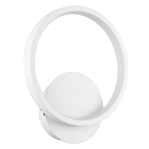 GLOBOSTAR® TED 61071 Μοντέρνο Φωτιστικό Τοίχου - Απλίκα LED 9W 1080lm 300° AC 220-240V IP20 Ρυθμιζόμενο Λευκό CCT με On/Off 2700K/4500K/6000K - Lumileds SMD Chip - Λευκό Ματ - Μ20 x Π5.5 x Υ23cm - 3 Χρόνια Εγγύηση