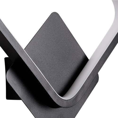 GLOBOSTAR® LENA 61079 Μοντέρνο Φωτιστικό Τοίχου - Απλίκα LED 12W 1440lm 300° AC 220-240V IP20 Ρυθμιζόμενο Λευκό CCT με On/Off 2700K/4500K/6000K - Lumileds SMD Chip - Μαύρο Ματ - Μ25 x Π5.5 x Υ29.5cm - 3 Χρόνια Εγγύηση