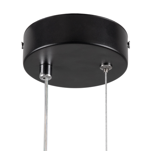 GLOBOSTAR® MARY 61082 Μοντέρνο Κρεμαστό Φωτιστικό Οροφής LED 12W 1440lm 300° AC 220-240V IP20 Ρυθμιζόμενο Λευκό CCT με On/Off 2700K/4500K/6000K - Lumileds SMD Chip - Μαύρο - Μ20 x Π2.3 x Υ28.5cm - 3 Χρόνια Εγγύηση