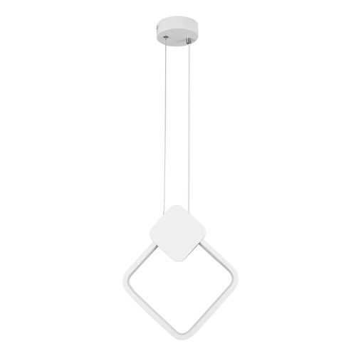 GLOBOSTAR® MARY 61083 Μοντέρνο Κρεμαστό Φωτιστικό Οροφής LED 12W 1440lm 300° AC 220-240V IP20 Ρυθμιζόμενο Λευκό CCT με On/Off 2700K/4500K/6000K - Lumileds SMD Chip - Λευκό - Μ20 x Π2.3 x Υ28.5cm - 3 Χρόνια Εγγύηση