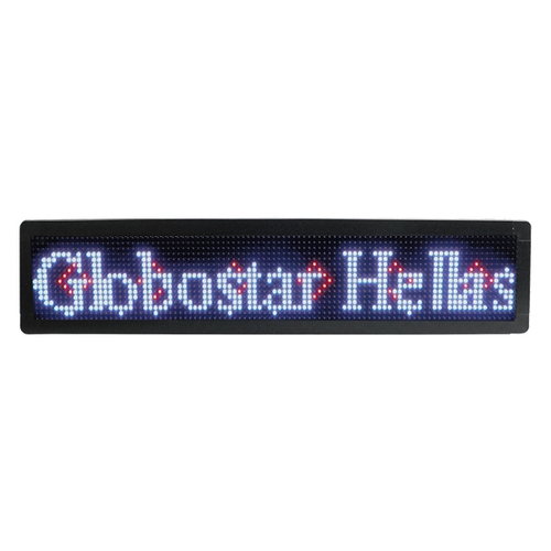 GLOBOSTAR® DISPLAY 90305 Κυλιόμενη Ψηφιακή Επιγραφή P10 Διπλής Όψης LED AC 220-240V Αδιάβροχο IP65 RGBW - WiFi Control μέσω FK APP - Αισθητήρας Θερμοκρασίας & Υγρασίας - Μ104 x Π12 x Υ20cm - 2 Χρόνια Εγγύηση