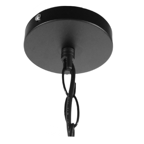 GLOBOSTAR® LINDELL 10001111 Vintage Κρεμαστό Φωτιστικό Οροφής με Ντουί 1 x E14 AC 220-240V IP20 - Μπεζ & Μαύρο - Μ37 x Π2.5 x Υ37cm