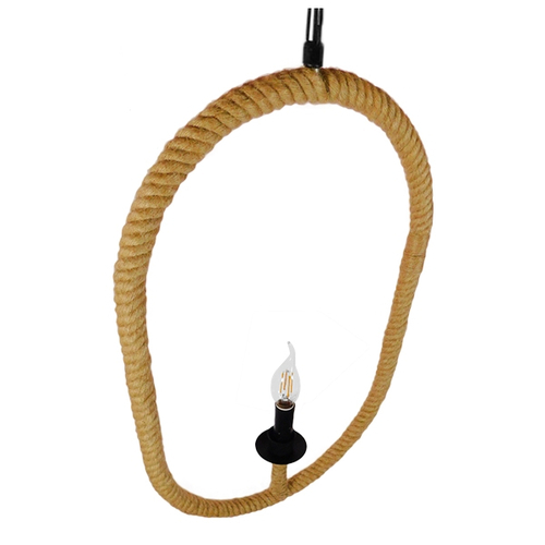 GLOBOSTAR® LINDELL 10001142 Vintage Κρεμαστό Φωτιστικό Οροφής με Ντουί 1 x E14 AC 220-240V IP20 - Μαύρο & Μπεζ - Μ35 x Π10 x Υ53cm