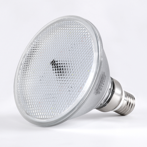 GLOBOSTAR® GARDENPAR 60233 Σποτ E27 PAR38 Σκληρού Υάλου με IR Ασύρματο Χειριστήριο LED 18W 1200lm 60° AC 220-240V Αδιάβροχο IP65 Πολύχρωμο RGB Dimmable - Μ12 x Π12 x Υ13cm - 3 Χρόνια Εγγύηση