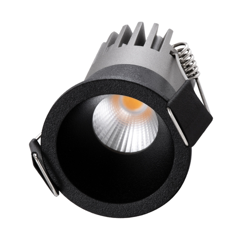GLOBOSTAR® MICRO-S 60239 Χωνευτό Downlight Σποτ LED 5W 625lm 38° AC 220-240V IP20 Θερμό Λευκό 2700K - Bridgelux COB Chip & TÜV SÜD Driver - Μαύρο Ματ - Μ4 x Π4 x Υ5.9cm / Q3.5cm - 5 Χρόνια Εγγύηση