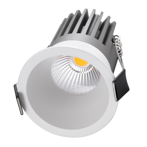 GLOBOSTAR® MICRO-B 60242 Χωνευτό Downlight Σποτ LED 7W 910lm 38° AC 220-240V IP20 Φυσικό Λευκό 4500K - Bridgelux COB Chip & TÜV SÜD Driver - Λευκό Ματ - Μ6 x Π6 x Υ7.8cm / Q5cm - 5 Χρόνια Εγγύηση