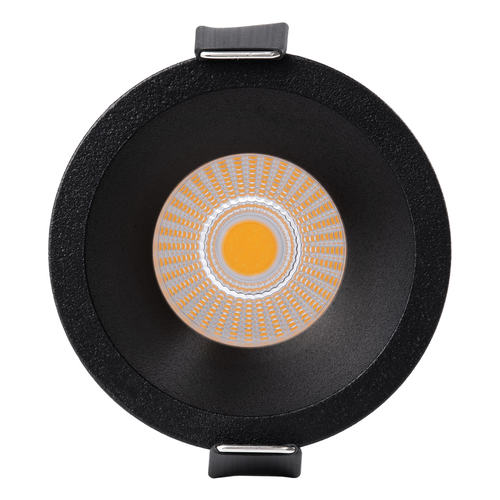 GLOBOSTAR® MICRO-B 60245 Χωνευτό Downlight Σποτ LED 7W 875lm 38° AC 220-240V IP20 Θερμό Λευκό 2700K - Bridgelux COB Chip & TÜV SÜD Driver - Μαύρο Ματ - Μ6 x Π6 x Υ7.8cm / Q5cm - 5 Χρόνια Εγγύηση