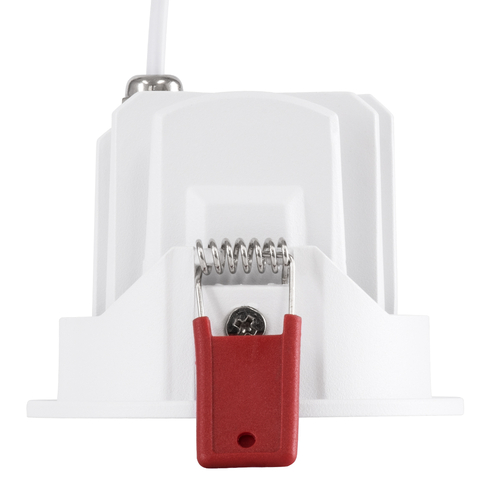 GLOBOSTAR® LEO-R 60283 Χωνευτό Κινούμενο Downlight Σποτ με Honeycomb Anti Glare Reflector LED 10W 1250lm 38° AC 220-240V IP20 Θερμό Λευκό 2700K - Bridgelux COB Chip & TÜV SÜD Driver - Λευκό & Μαύρο Ματ - Μ8.5 x Π8.5 x Υ6.6cm / Q7.5cm - 5 Χρόνια Εγγύηση