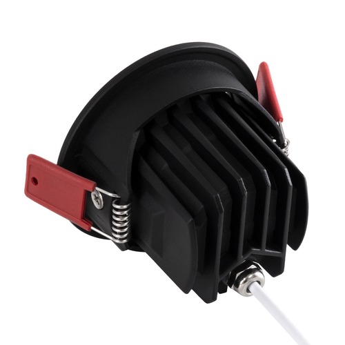 GLOBOSTAR® LEO-R 60287 Χωνευτό Κινούμενο Downlight Σποτ με Honeycomb Anti Glare Reflector LED 10W 1250lm 38° AC 220-240V IP20 Θερμό Λευκό 2700K - Bridgelux COB Chip & TÜV SÜD Driver - Μαύρο Ματ - Μ8.5 x Π8.5 x Υ6.6cm / Q7.5cm - 5 Χρόνια Εγγύηση