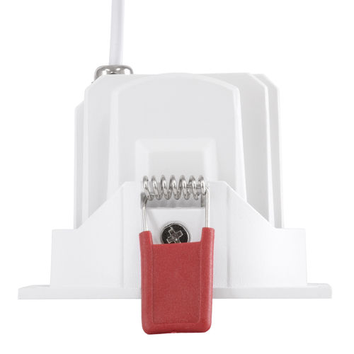 GLOBOSTAR® LEO-SQ 60288 Χωνευτό Κινούμενο Downlight Σποτ με Honeycomb Anti Glare Reflector LED 10W 1300lm 38° AC 220-240V IP20 Φυσικό Λευκό 4500K - Bridgelux COB Chip & TÜV SÜD Driver - Λευκό & Μαύρο Ματ - Μ8.5 x Π8.5 x Υ6.6cm / Q7.5 x 7.5cm - 5 Χρόνια Εγγύηση