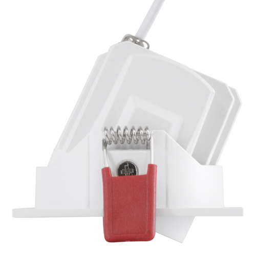 GLOBOSTAR® LEO-SQ 60290 Χωνευτό Κινούμενο Downlight Σποτ με Honeycomb Anti Glare Reflector LED 10W 1300lm 38° AC 220-240V IP20 Φυσικό Λευκό 4500K - Bridgelux COB Chip & TÜV SÜD Driver - Λευκό Ματ - Μ8.5 x Π8.5 x Υ6.6cm / Q7.5 x 7.5cm - 5 Χρόνια Εγγύηση