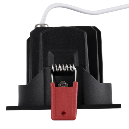 GLOBOSTAR® LEO-SQ 60293 Χωνευτό Κινούμενο Downlight Σποτ με Honeycomb Anti Glare Reflector LED 10W 1250lm 38° AC 220-240V IP20 Θερμό Λευκό 2700K - Bridgelux COB Chip & TÜV SÜD Driver - Μαύρο Ματ - Μ8.5 x Π8.5 x Υ6.6cm / Q7.5 x 7.5cm - 5 Χρόνια Εγγύηση