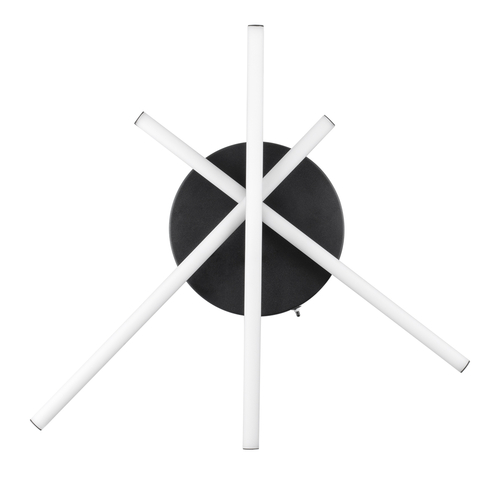 GLOBOSTAR® DRACO 61093 Μοντέρνο Φωτιστικό Οροφής LED 45W 5535lm 120° AC 220-240V IP20 Ρυθμιζόμενο Λευκό CCT με Χειριστήριο από 2700K έως 6000K Dimmable - Lumileds SMD Chip - Μαύρο Ματ - Μ50 x Π50 x Υ11cm - 3 Χρόνια Εγγύηση