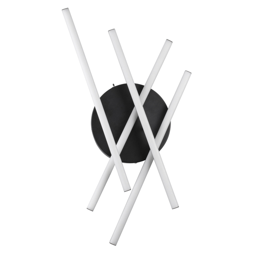 GLOBOSTAR® DRACO 61095 Μοντέρνο Φωτιστικό Οροφής LED 60W 7380lm 120° AC 220-240V IP20 Ρυθμιζόμενο Λευκό CCT με Χειριστήριο από 2700K έως 6000K Dimmable - Lumileds SMD Chip - Μαύρο Ματ - Μ60 x Π60 x Υ11cm - 3 Χρόνια Εγγύηση