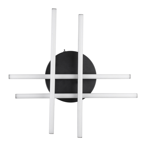 GLOBOSTAR® DRACO 61095 Μοντέρνο Φωτιστικό Οροφής LED 60W 7380lm 120° AC 220-240V IP20 Ρυθμιζόμενο Λευκό CCT με Χειριστήριο από 2700K έως 6000K Dimmable - Lumileds SMD Chip - Μαύρο Ματ - Μ60 x Π60 x Υ11cm - 3 Χρόνια Εγγύηση