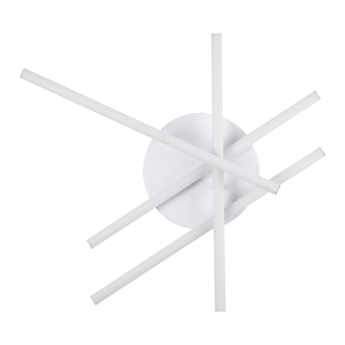 GLOBOSTAR® DRACO 61096 Μοντέρνο Φωτιστικό Οροφής LED 60W 7380lm 120° AC 220-240V IP20 Ρυθμιζόμενο Λευκό CCT με Χειριστήριο από 2700K έως 6000K Dimmable - Lumileds SMD Chip - Λευκό Ματ - Μ60 x Π60 x Υ11cm - 3 Χρόνια Εγγύηση