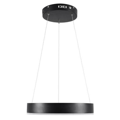 GLOBOSTAR® VENOM 61173 Μοντέρνο Κρεμαστό Φωτιστικό Οροφής LED 30W 3513lm 120° AC 220-240V IP20 Ρυθμιζόμενο Λευκό CCT με Χειριστήριο από 2700K έως 6000K Dimmable - Lumileds SMD Chip - Μαύρο Ματ - Μ40 x Π40 x Υ6.5cm - 3 Χρόνια Εγγύηση