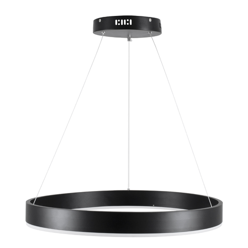 GLOBOSTAR® VENOM 61176 Μοντέρνο Κρεμαστό Φωτιστικό Οροφής LED 45W 5269lm 120° AC 220-240V IP20 Ρυθμιζόμενο Λευκό CCT με Χειριστήριο από 2700K έως 6000K Dimmable - Lumileds SMD Chip - Μαύρο Ματ - Μ60 x Π60 x Υ6.5cm - 3 Χρόνια Εγγύηση