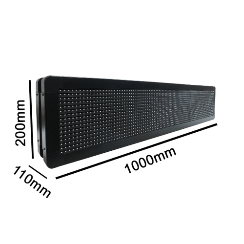 GLOBOSTAR® DISPLAY 90302 Κυλιόμενη Ψηφιακή Επιγραφή P10 Διπλής Όψης LED AC 220-240V Αδιάβροχο IP65 Πράσινο - WiFi Control μέσω FK APP - Αισθητήρας Θερμοκρασίας & Υγρασίας - Μ104 x Π12 x Υ20cm - 2 Χρόνια Εγγύηση